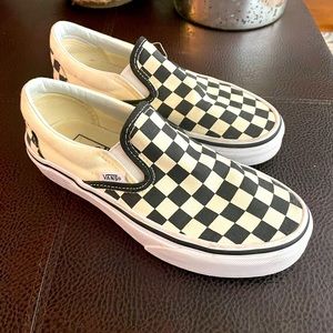 Vans Classic Checkerboard Slip-Ons